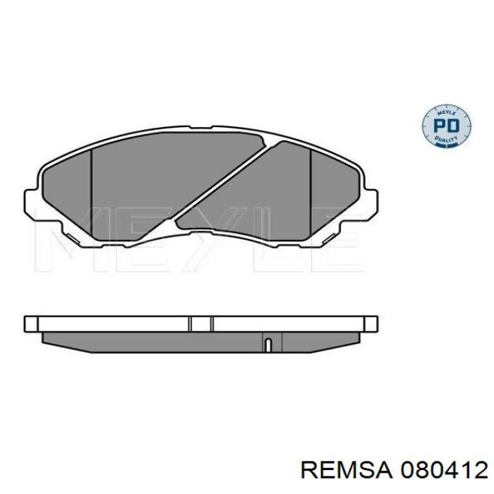 Купить 080412 Remsa Колодки тормозные