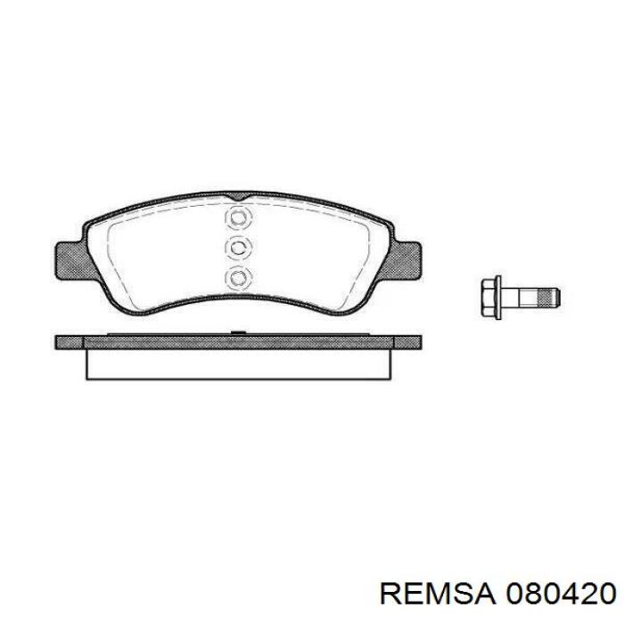 Тормозные колодки Remsa 080420