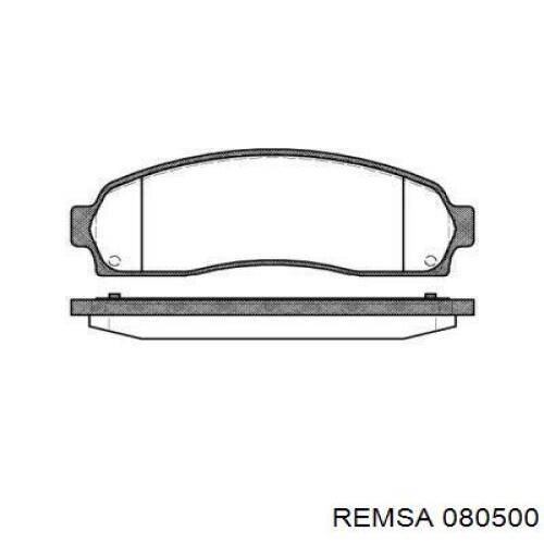 Передние тормозные колодки 080500 Remsa