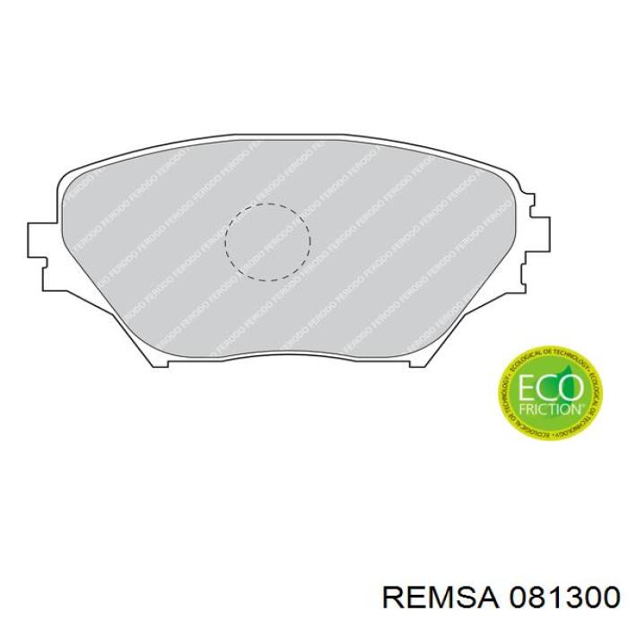 081300 Remsa Колодки передние