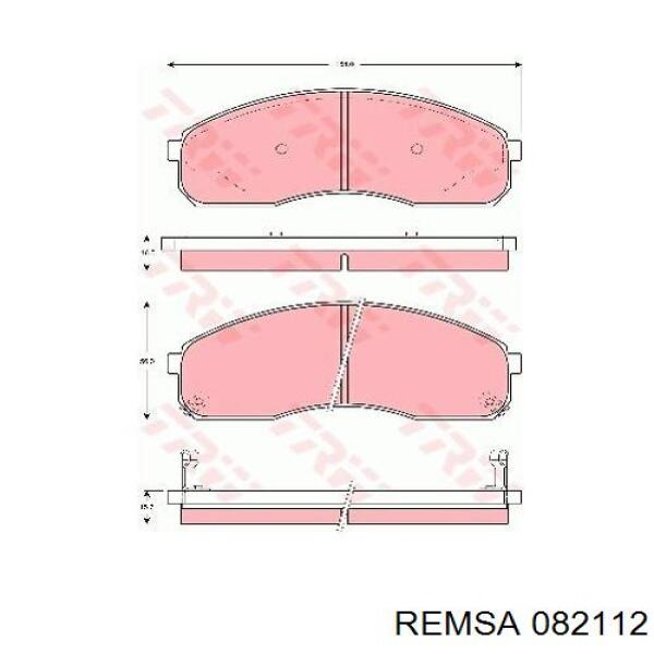 082112 Remsa Колодки передние