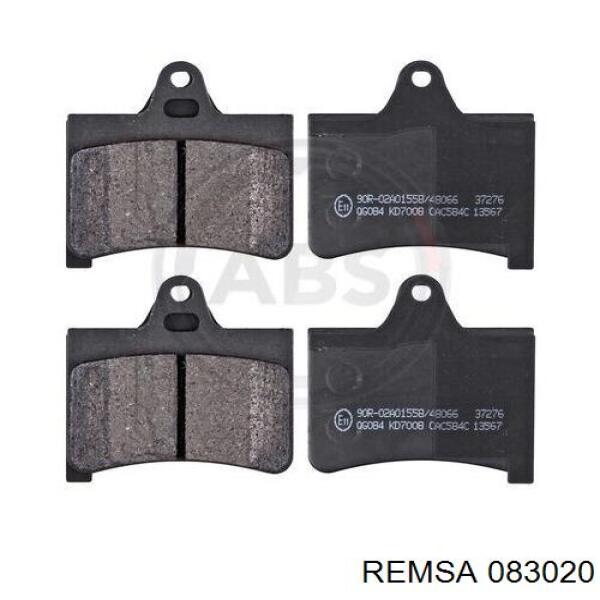 Задние тормозные колодки 083020 Remsa