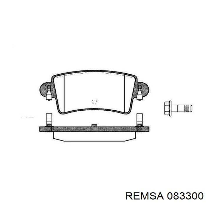 Задние тормозные колодки 083300 Remsa