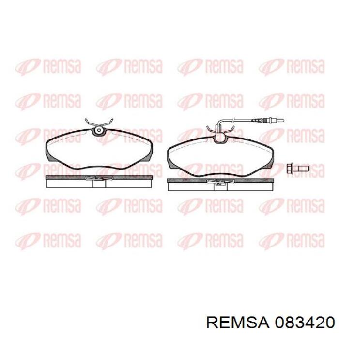 Купить 083420 Remsa Колодки тормозные