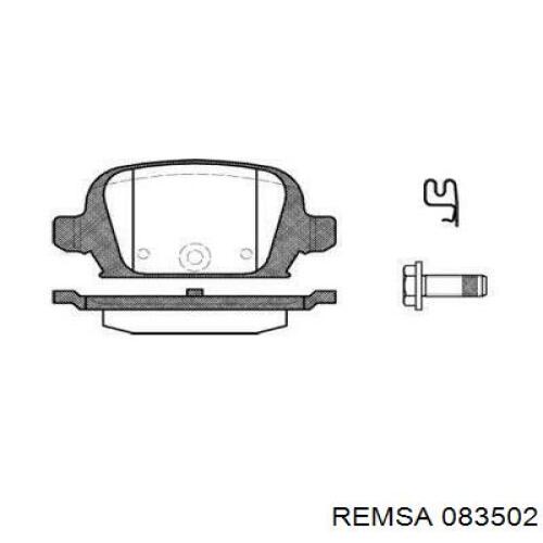 Задние тормозные колодки 083502 Remsa