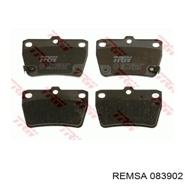 Задние дисковые колодки Remsa 083902