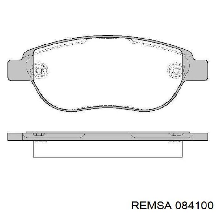 Pastillas de freno delanteras 084100 Remsa