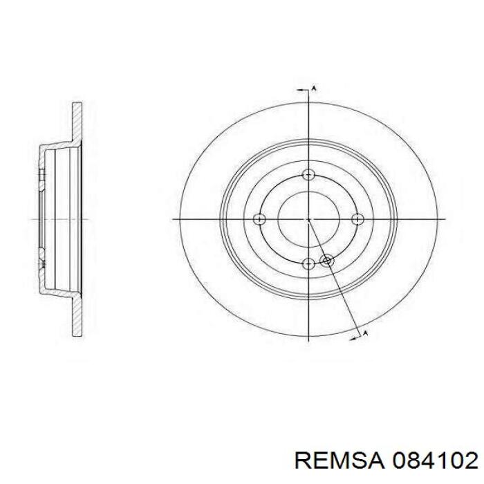 Купить 084102 Remsa Колодки тормозные