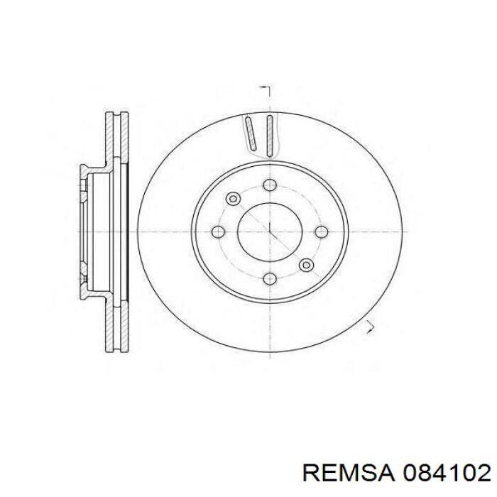084102 Remsa Колодки передние