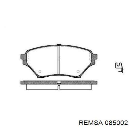 Передние тормозные колодки 085002 Remsa