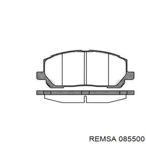 Передние тормозные колодки 085500 Remsa