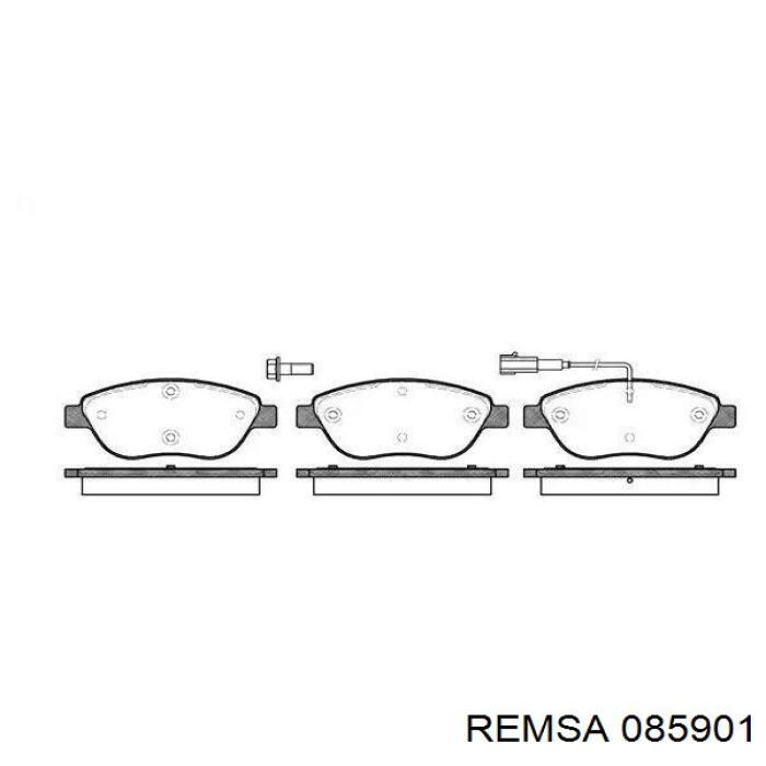 085901 Remsa колодки тормозные передние дисковые
