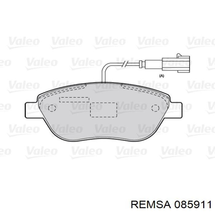 Тормозные колодки Remsa 085911