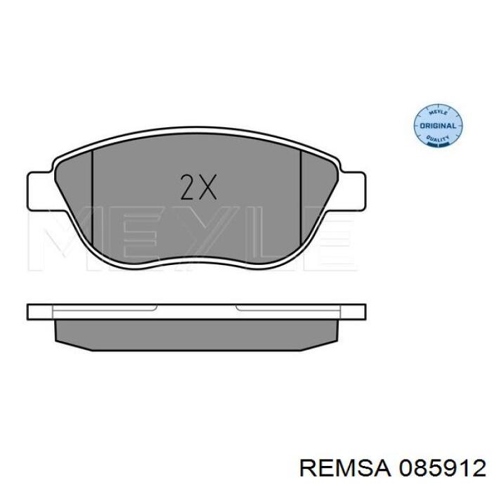0859.12 Remsa колодки тормозные передние дисковые