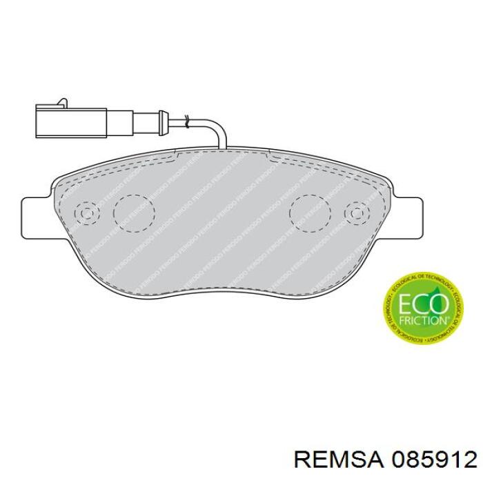 Колодки Remsa 085912 цена, от 28.02 USD