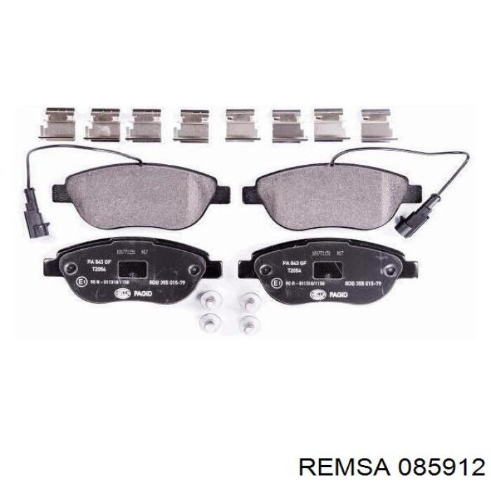 Передние тормозные колодки 085912 Remsa
