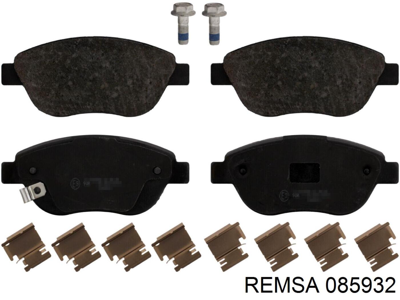 0859.32 Remsa передние тормозные колодки