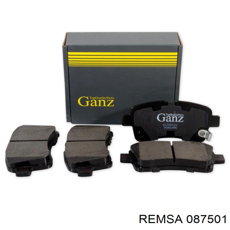 087501 Remsa Колодки передние