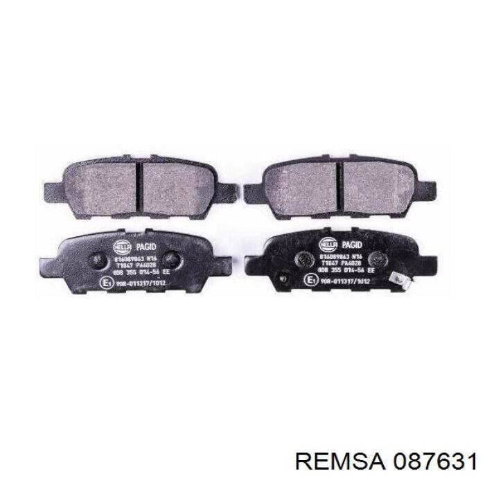 Задние дисковые колодки Remsa 087631