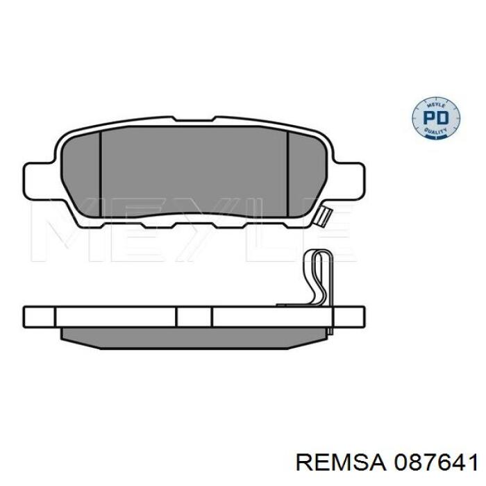 Задние дисковые колодки Remsa 087641