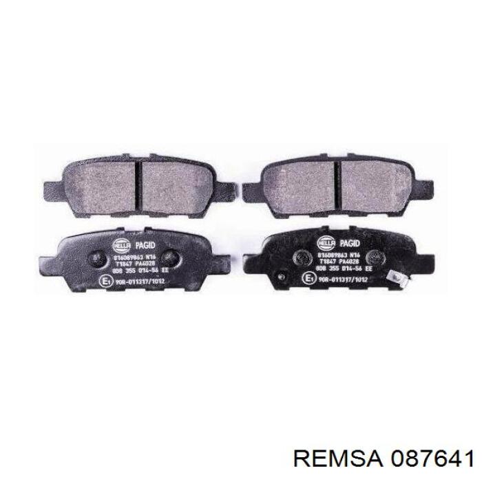 087641 Remsa Колодки тормозные дисковые комплект