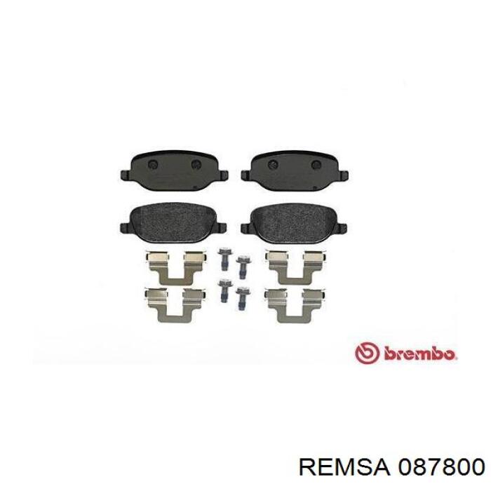 Купить 087800 Remsa Колодки тормозные задние, дисковые