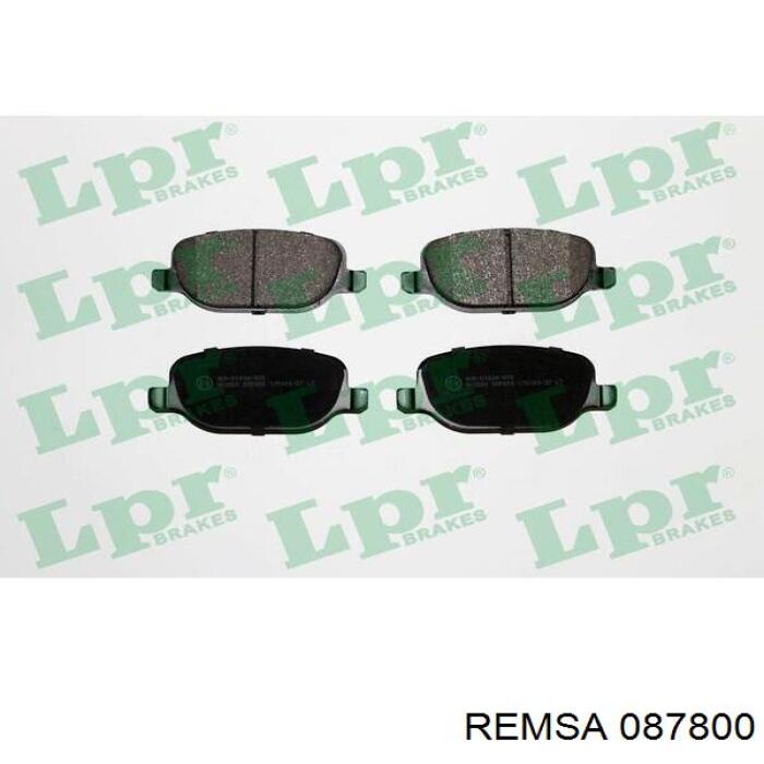 Купить 087800 Remsa Колодки тормозные задние, дисковые