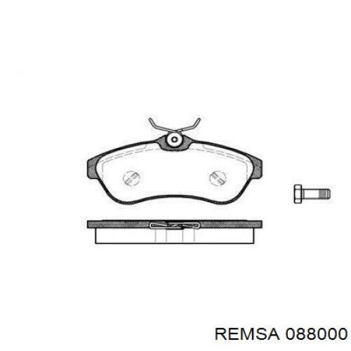 Передние тормозные колодки 088000 Remsa