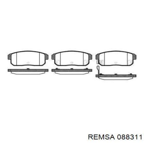 Купить 088311 Remsa Колодки тормозные задние, дисковые