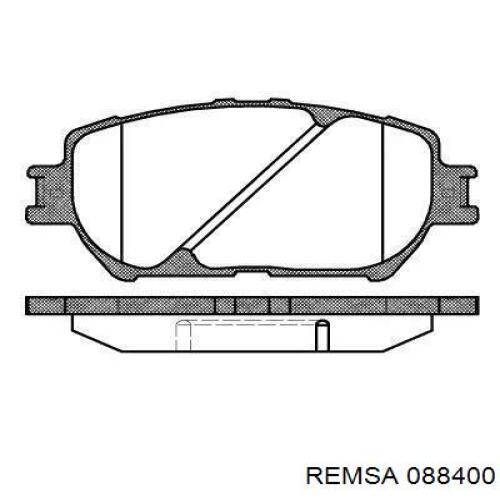 Передние тормозные колодки 088400 Remsa