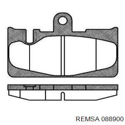 Задние тормозные колодки 088900 Remsa