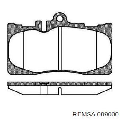 Передние тормозные колодки 089000 Remsa