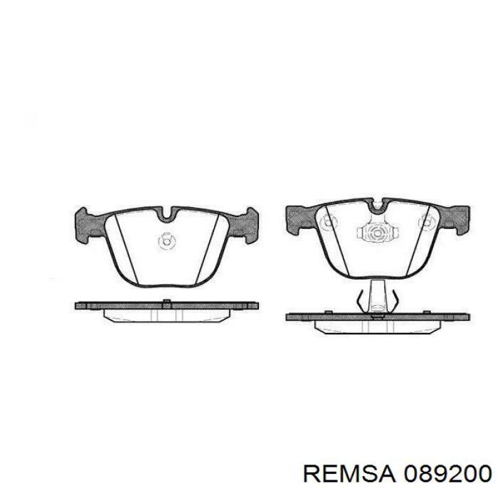 Pastillas de freno traseras 089200 Remsa