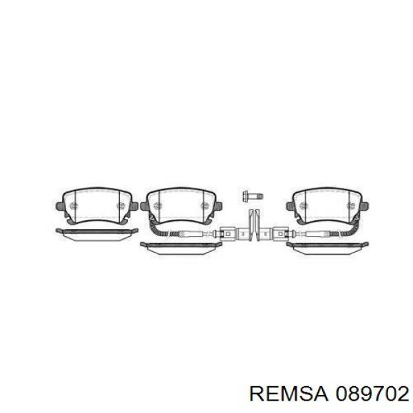 089702 Remsa Колодки тормозные дисковые комплект