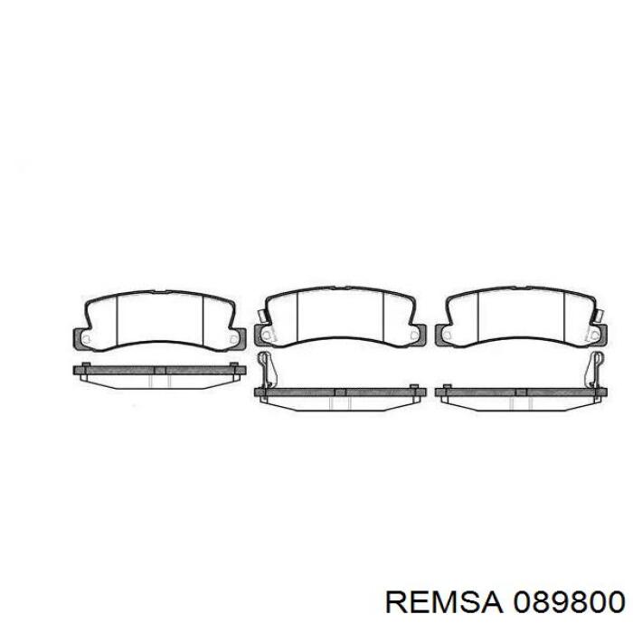 Передние тормозные колодки 089800 Remsa
