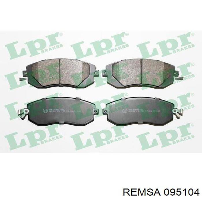 Передние тормозные колодки 095104 Remsa