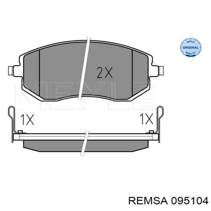 Купить 095104 Remsa Колодки тормозные