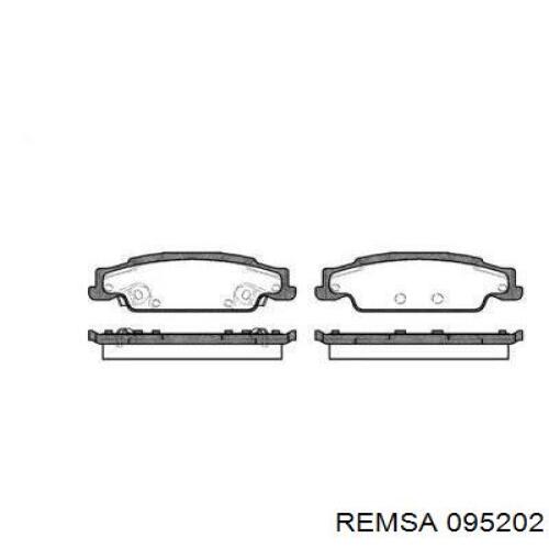 Купить 095202 Remsa Колодки тормозные задние, дисковые