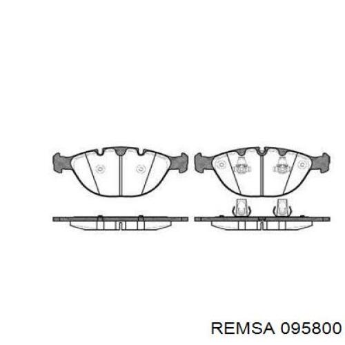 Передние тормозные колодки 095800 Remsa