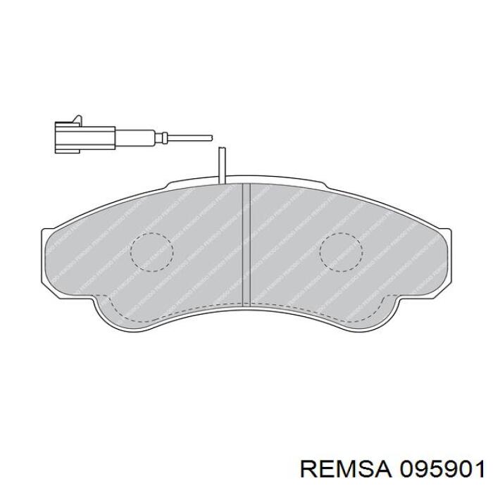 Купить 095901 Remsa Колодки тормозные