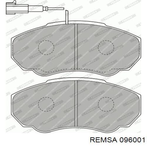 096001 Remsa Колодки передние