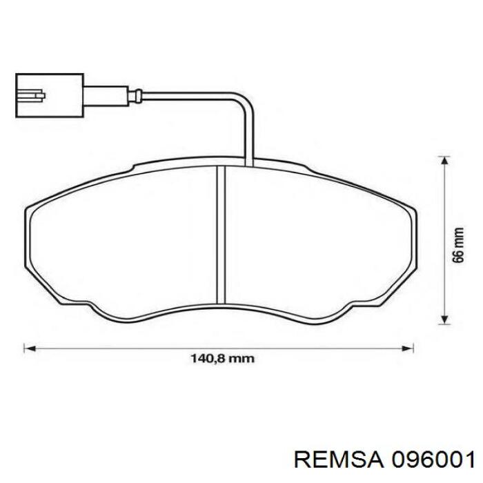 Колодки Remsa 096001 цена, от 19.02 USD