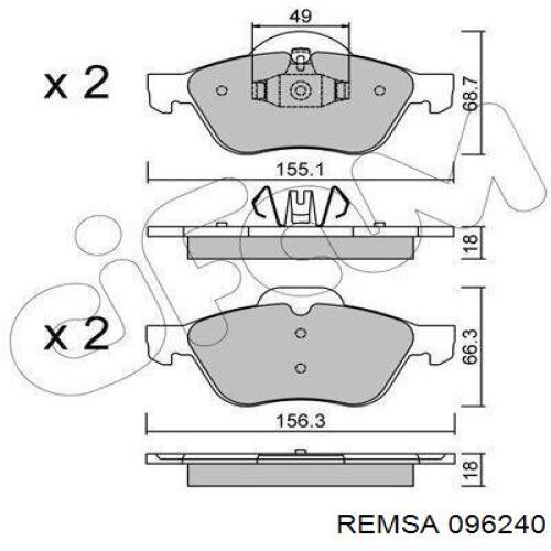 Колодки Remsa 096240 цена, от 27.41 USD