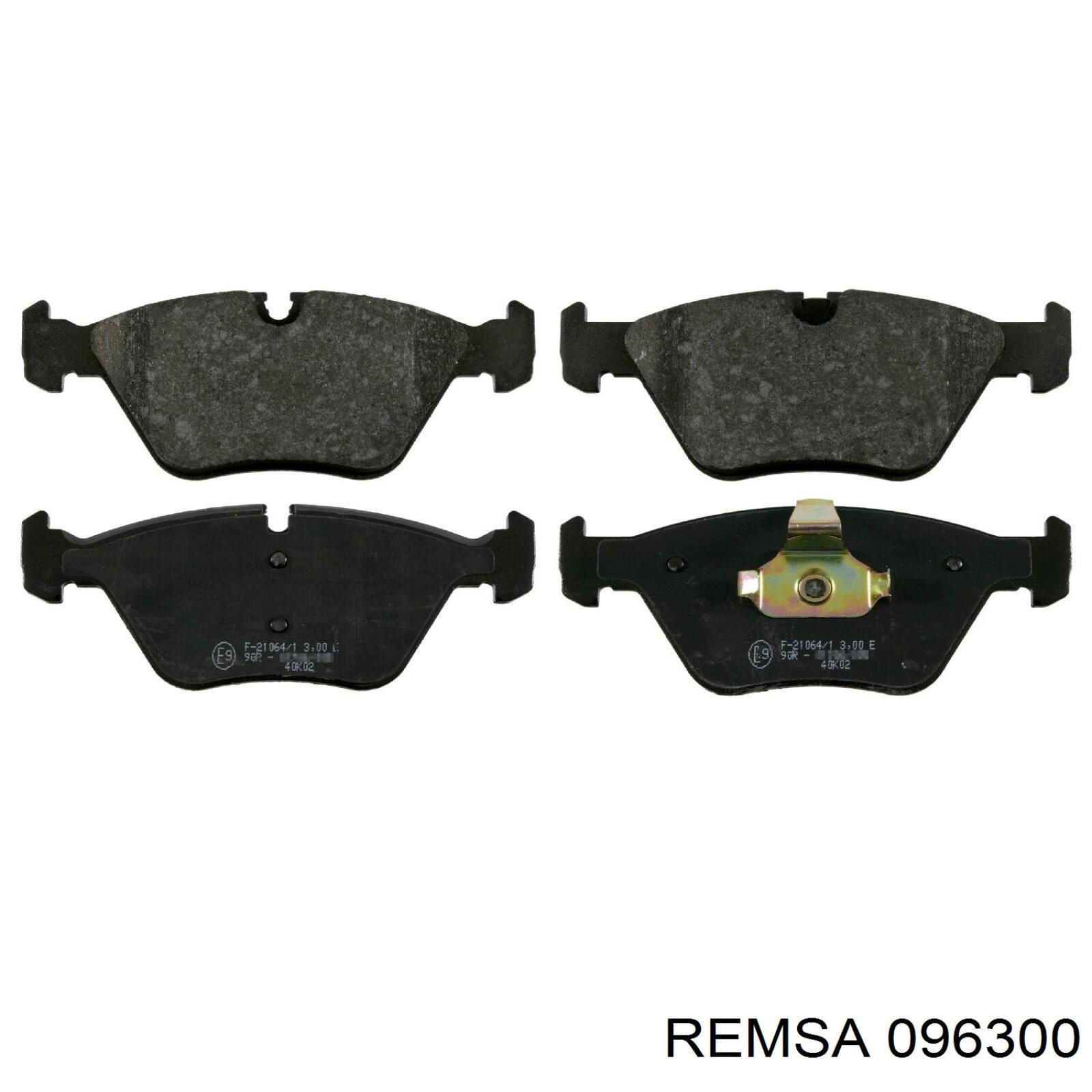 Передние тормозные колодки 096300 Remsa