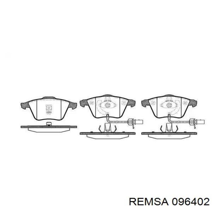 0964.02 Remsa передние тормозные колодки