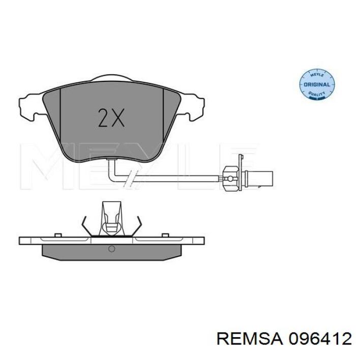 Тормозные колодки Remsa 096412
