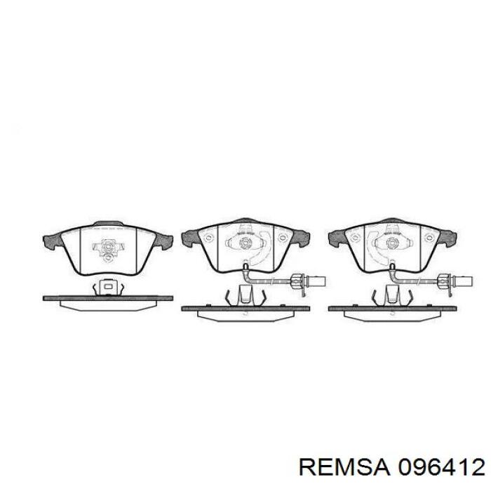 0964.12 Remsa колодки тормозные передние дисковые