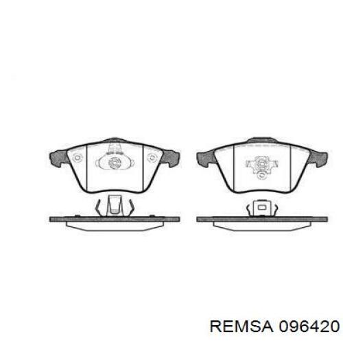 0964.20 Remsa колодки тормозные передние дисковые