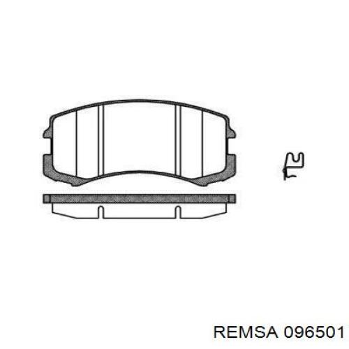 Передние тормозные колодки 096501 Remsa