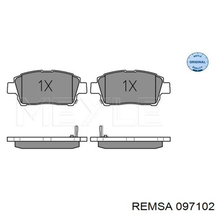 Тормозные колодки Remsa 097102